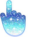 Blue Ocean Glitter cursor