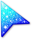 Blue Turquoise Glitter pointer