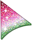 Burgundy Cherry Green Glitter pointer