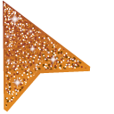Carrot Orange Glitter pointer