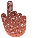 Chili Red Glitter cursor