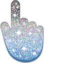Cloudy Sky Glitter cursor