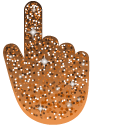 Cocoa Brown Glitter cursor