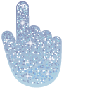 Columbia Blue Glitter cursor