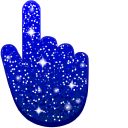 Dark Blue Glitter cursor