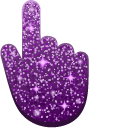Dark Purple Glitter cursor