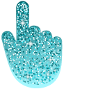 Electric Blue Glitter cursor