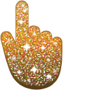Firebush Orange Glitter cursor