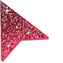 Folly Red Glitter pointer