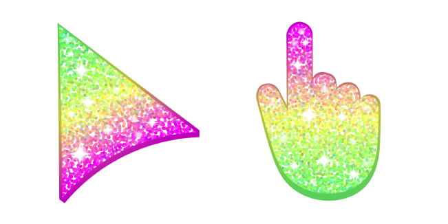 Green Pink Ice Cream Glitter