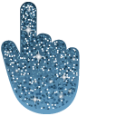 Ice Blue Glitter cursor