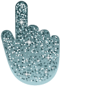 Light Blue Glitter cursor