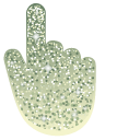 Lime Chiffon Green Glitter cursor