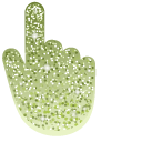 Mindaro Green Glitter cursor