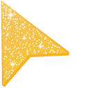 Mustard Yellow Glitter pointer