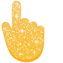 Mustard Yellow Glitter cursor