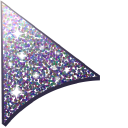 Pastel Gray Glitter pointer