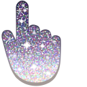 Pastel Gray Glitter cursor