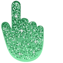Pigment Green Glitter cursor