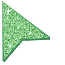 Pistachio Green Glitter pointer