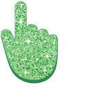Pistachio Green Glitter cursor