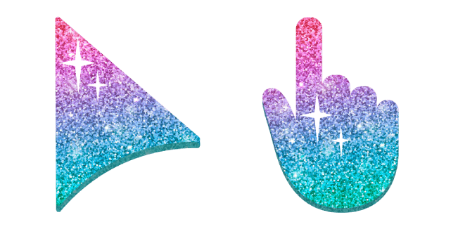 Purple and Teal Glitter