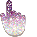 Purple Beige Glitter cursor
