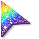 Rainbow Glitter pointer