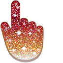 Red Fox Glitter cursor