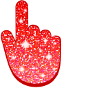 Red Glitter cursor
