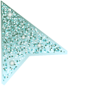 Robin Egg Blue Glitter pointer