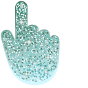 Robin Egg Blue Glitter cursor