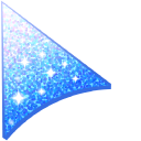 Sea Blue Glitter pointer