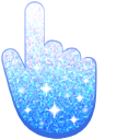 Sea Blue Glitter cursor