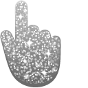 Silver Glitter cursor
