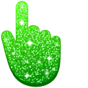 Spring Green Glitter cursor