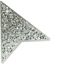 Spring Rain Gray Glitter pointer