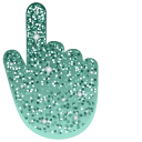 Tiffany Blue Glitter cursor