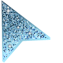 Vista Blue Glitter pointer