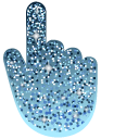 Vista Blue Glitter cursor