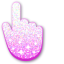White-Pink Glitter cursor