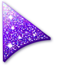 White-Purple Glitter pointer