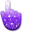 White-Purple Glitter cursor