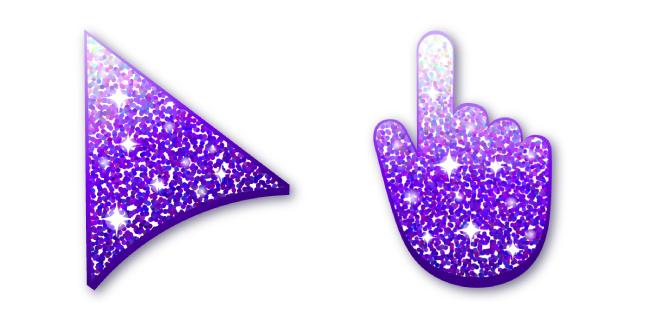 White-Purple Glitter