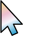 Baby Blue and Pink Gradient pointer