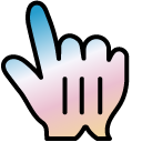 Baby Blue and Pink Gradient cursor