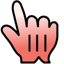 Bittersweet Red Gradient cursor