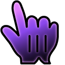 Black Purple Glow Gradient cursor