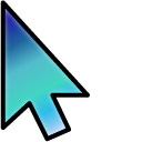 Blue Green Shine Gradient pointer