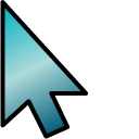 Blue Turquoise Stone Gradient pointer